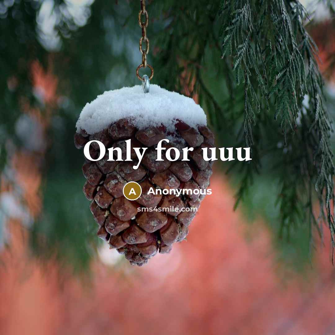“Only for uuu” quote by Anonymous