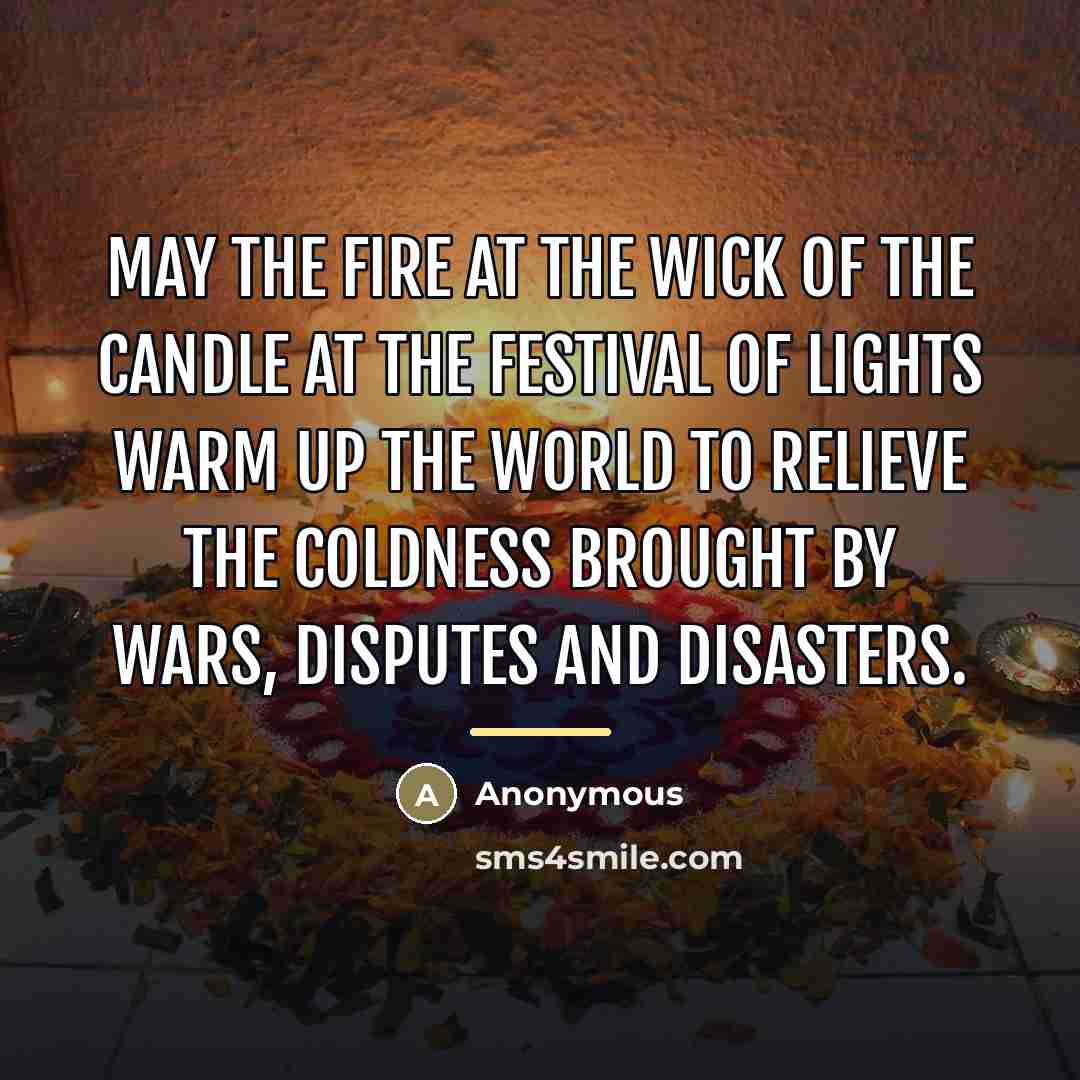 “May the fire at the wick of the candle at…” quote by Anonymous