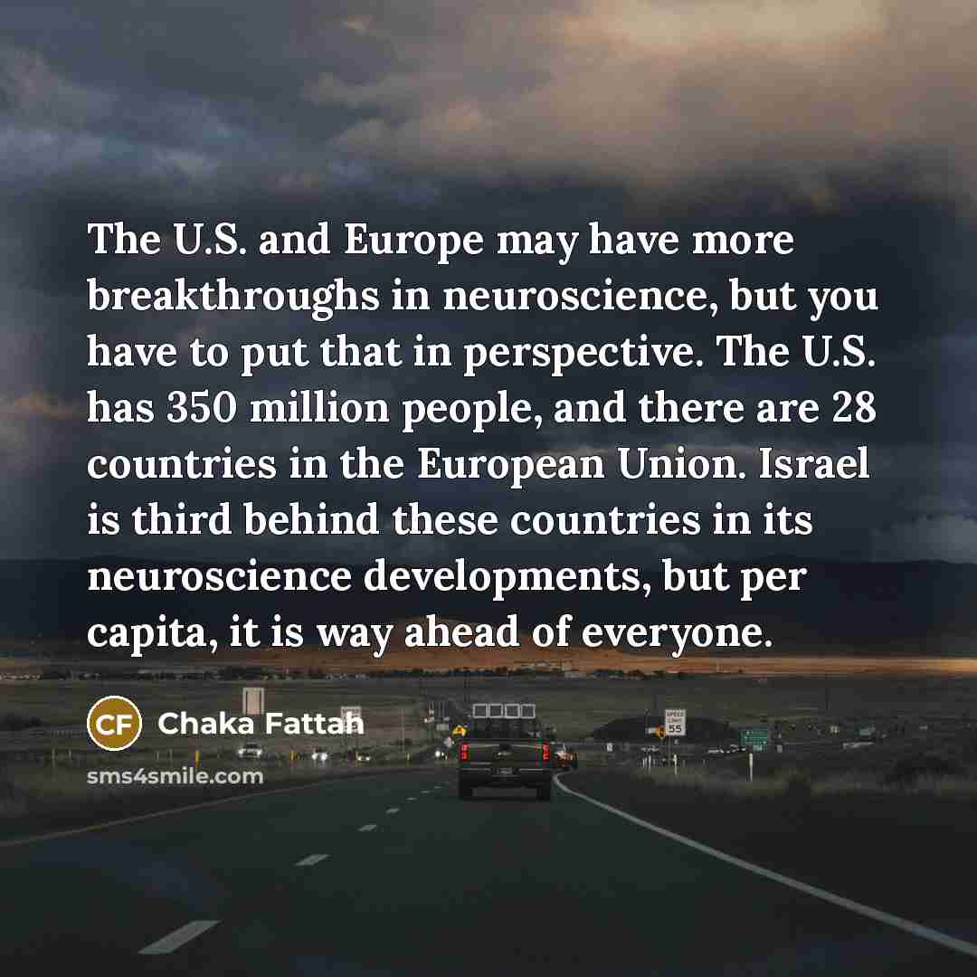 “The U.S. and Europe may have more breakthroughs in neuroscience,…” quote by Chaka Fattah