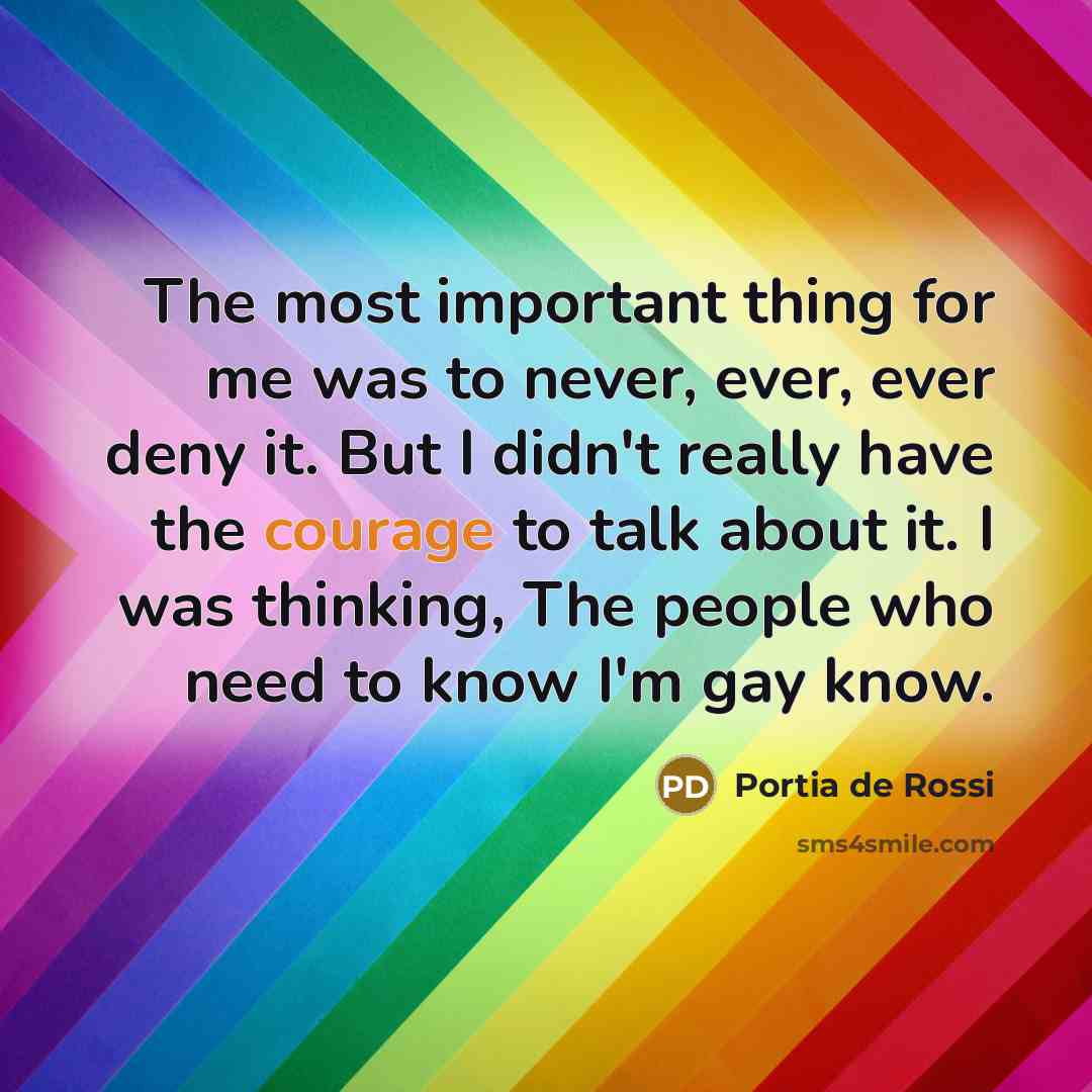 “The most important thing for me was to never, ever,…” quote by Portia de Rossi