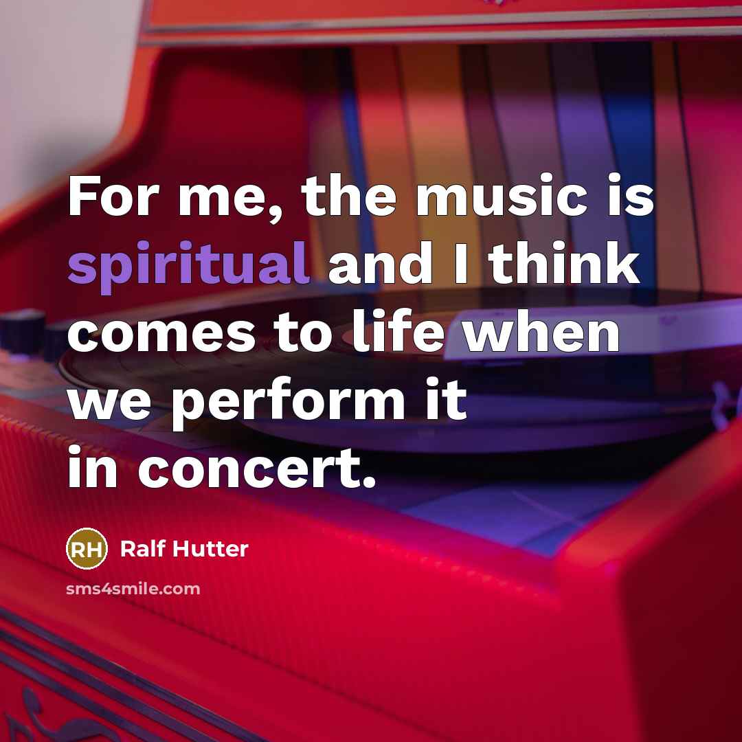 “For me, the music is spiritual and I think comes to life when we perform it in concert.” quote by Ralf Hutter