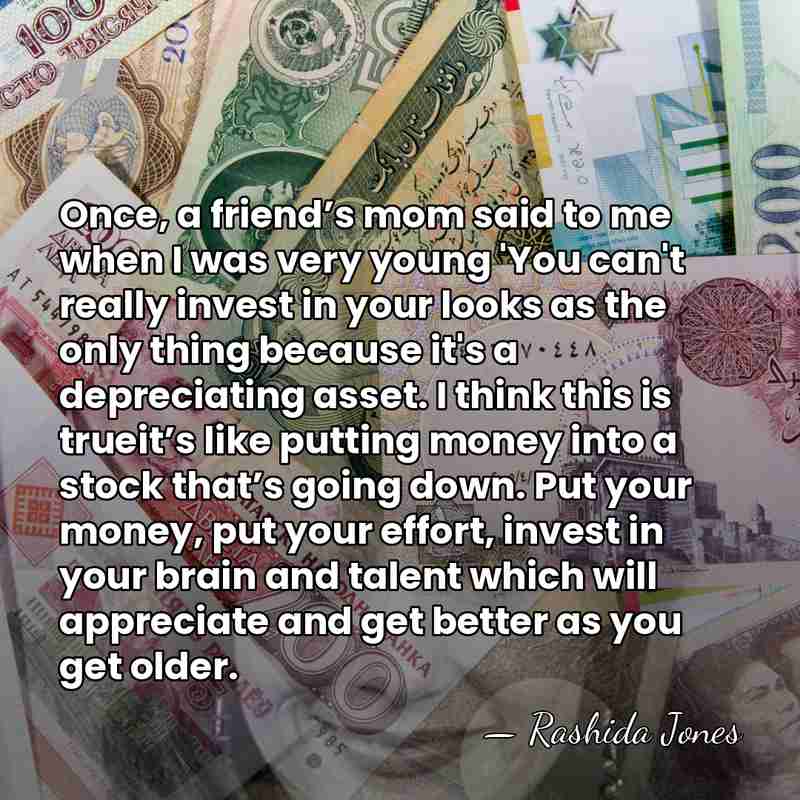 Once, a friend’s mom said to me when I was very young&hellip; - Rashida Jones