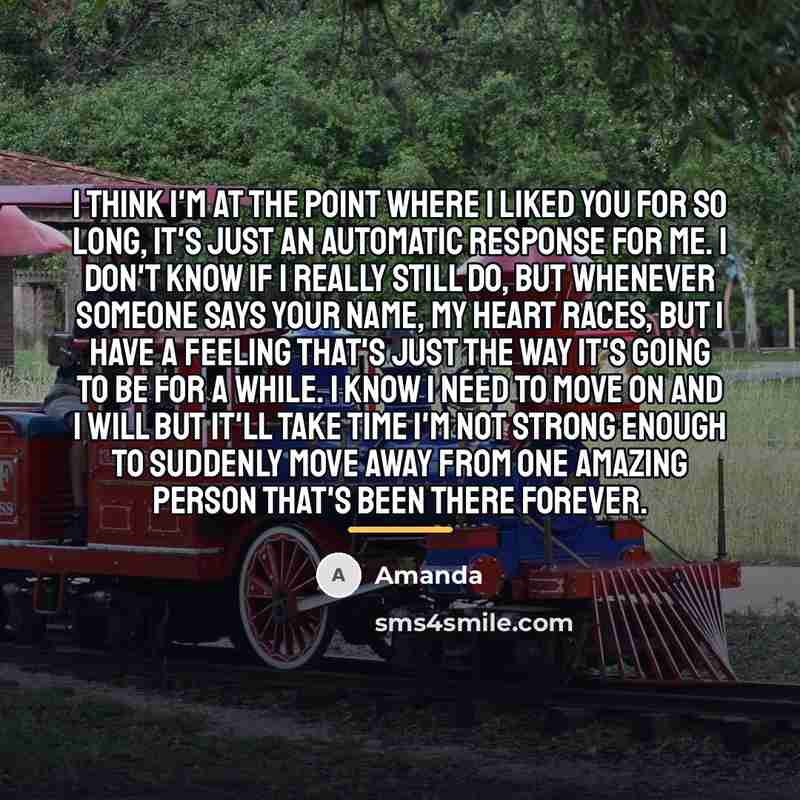 “I think I'm at the point where I liked you…” quote by Amanda