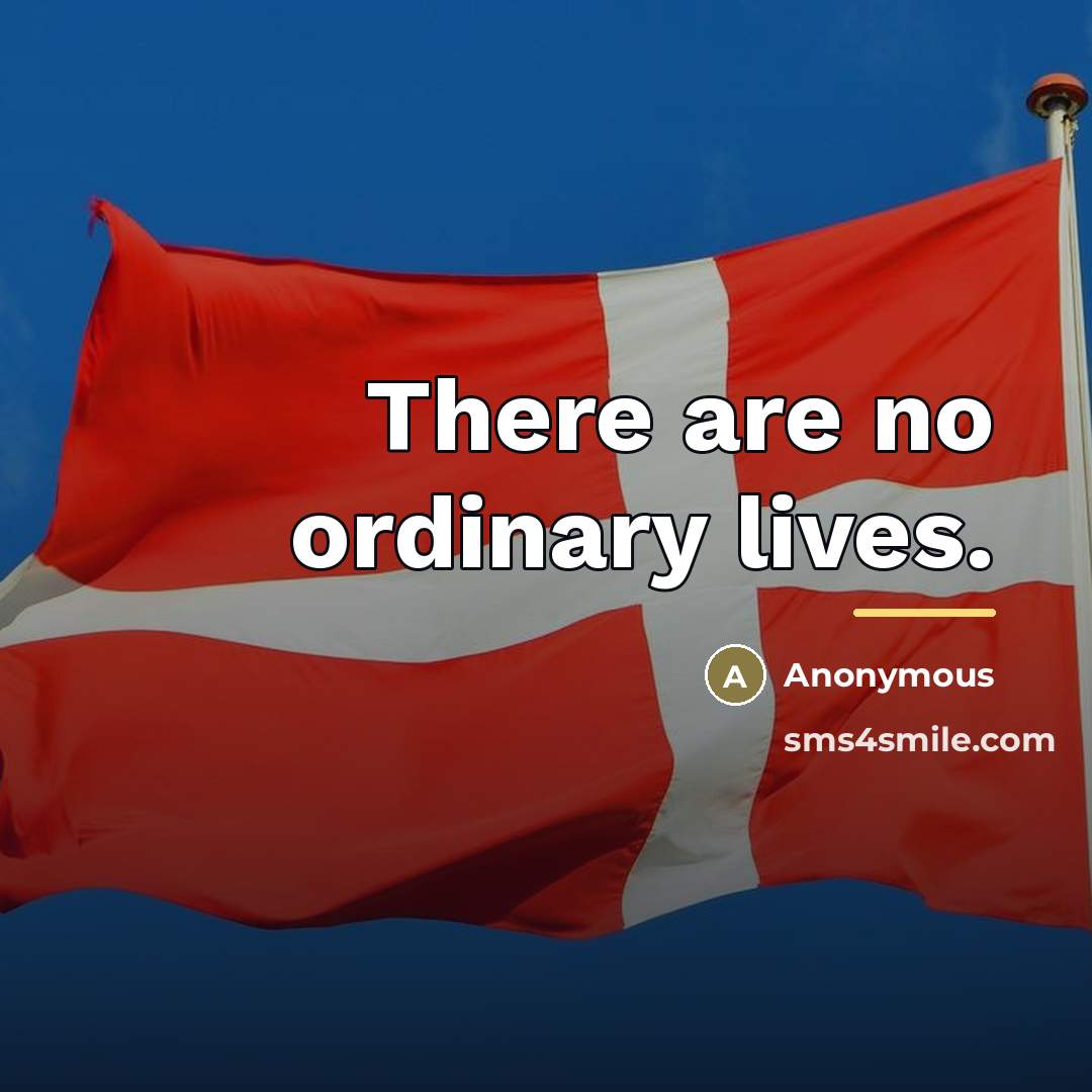 “There are no ordinary lives.…” quote by Anonymous