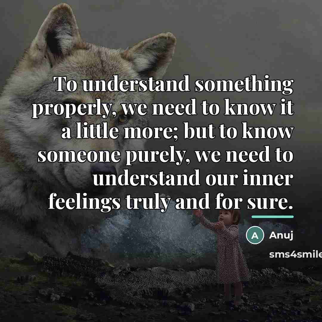 “To understand something properly, we need to know it a…” quote by Anuj
