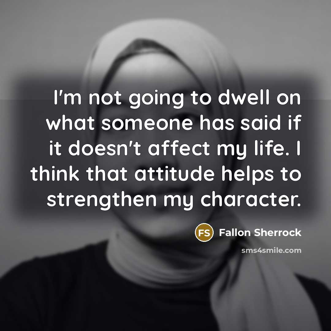 “I'm not going to dwell on what someone has said…” quote by Fallon Sherrock