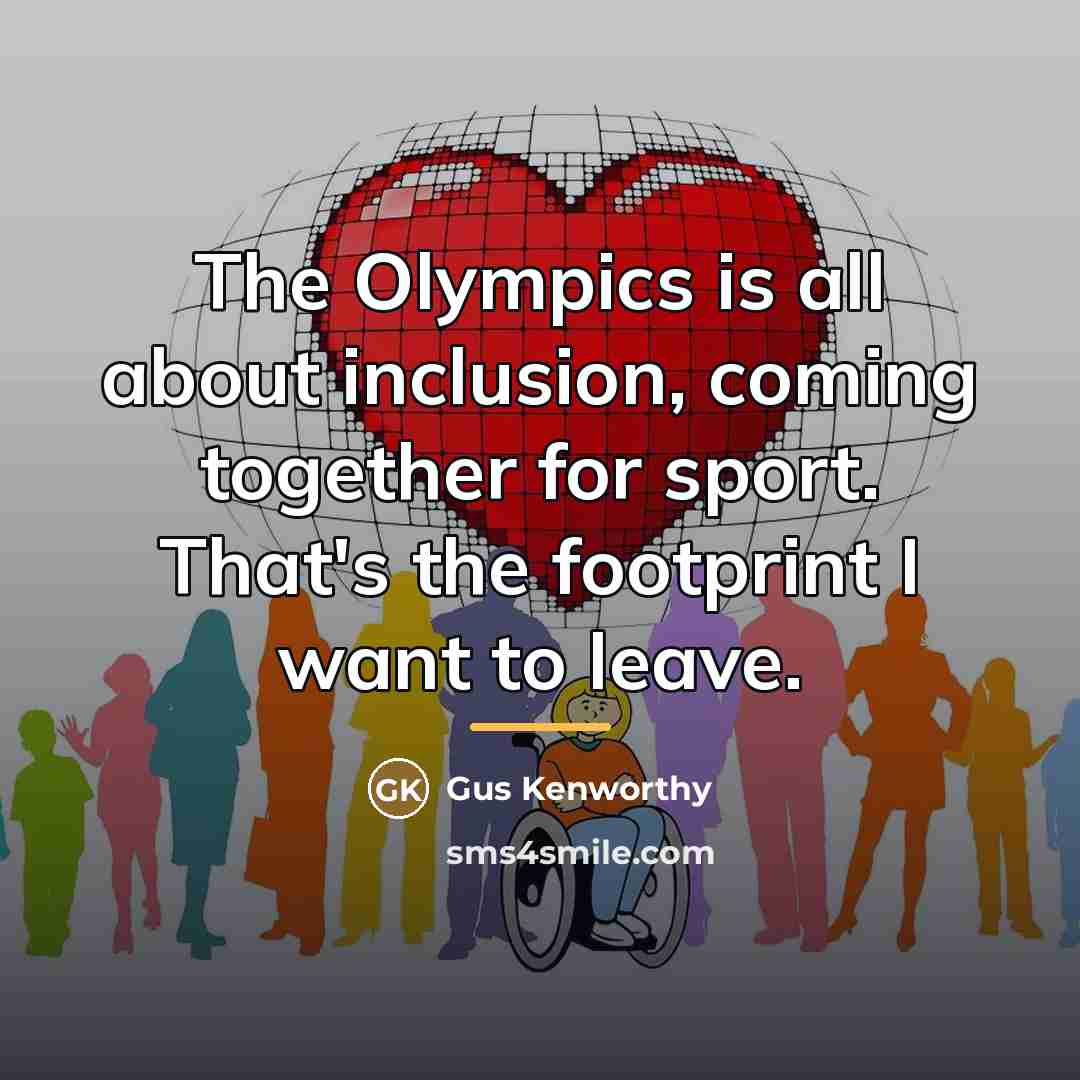 “The Olympics is all about inclusion, coming together for sport.…” quote by Gus Kenworthy