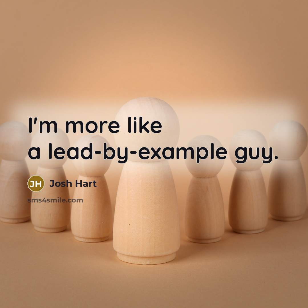 “I'm more like a lead-by-example guy.” quote by Josh Hart