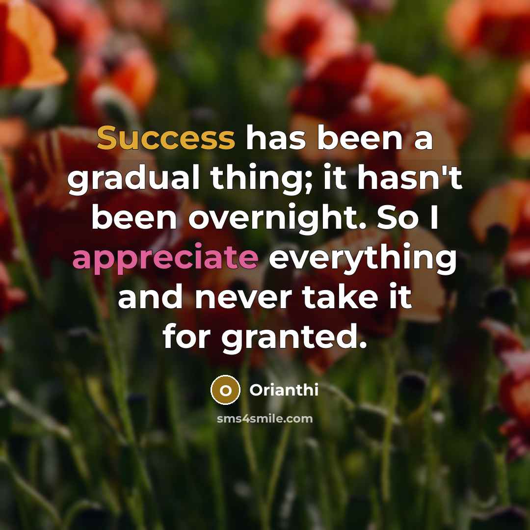 “Success has been a gradual thing; it hasn't been overnight.…” quote by Orianthi