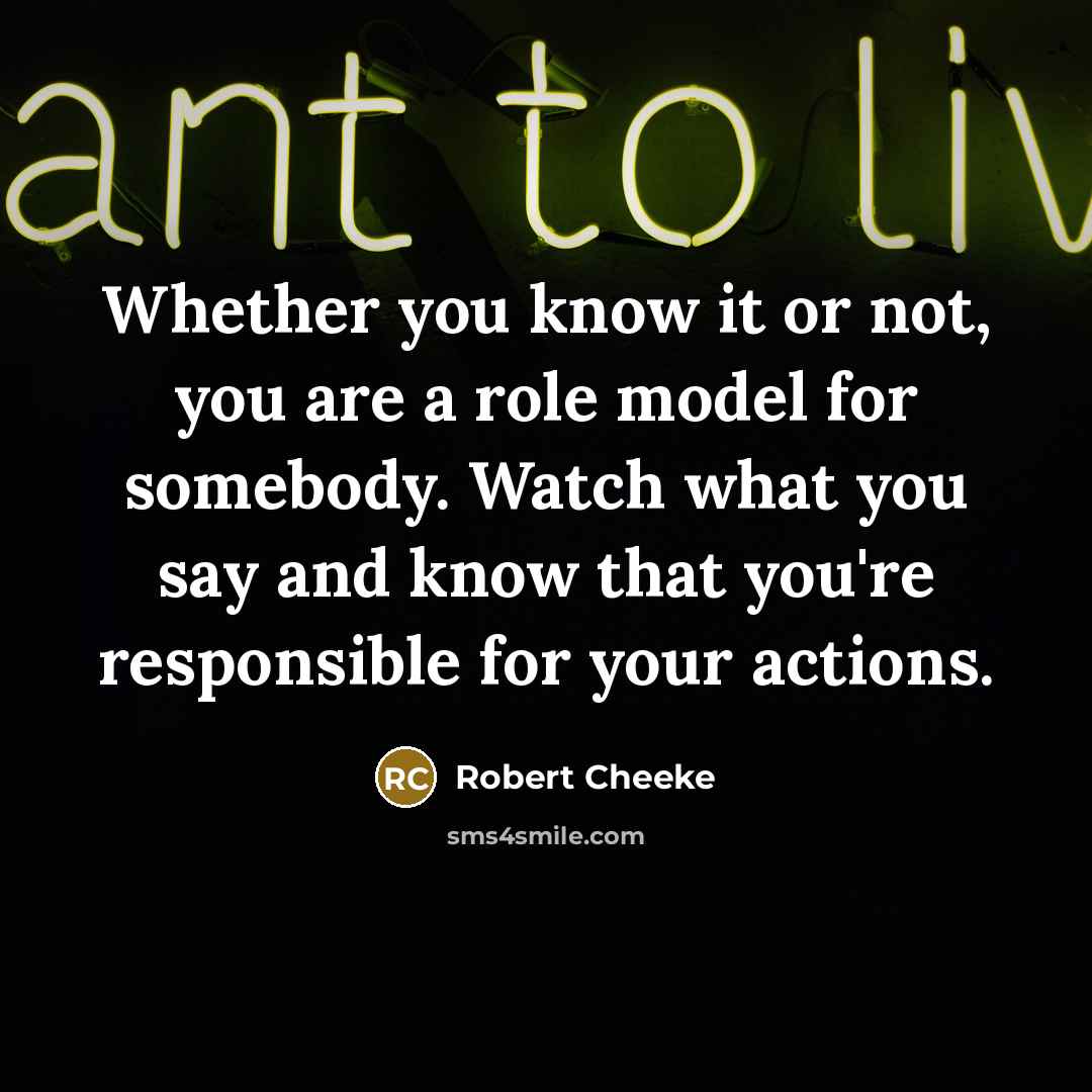 “Whether you know it or not, you are a role…” quote by Robert Cheeke