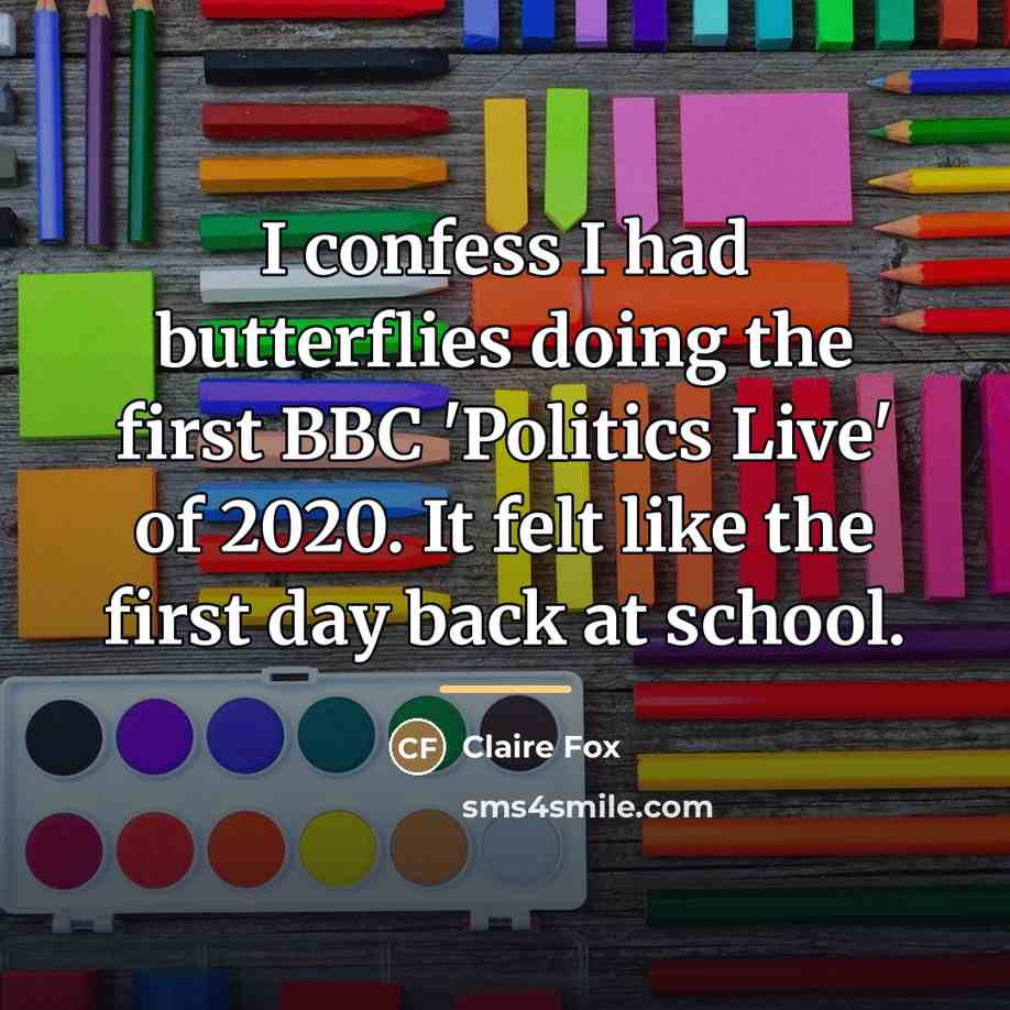 “I confess I had butterflies doing the first BBC 'Politics…” quote by Claire Fox