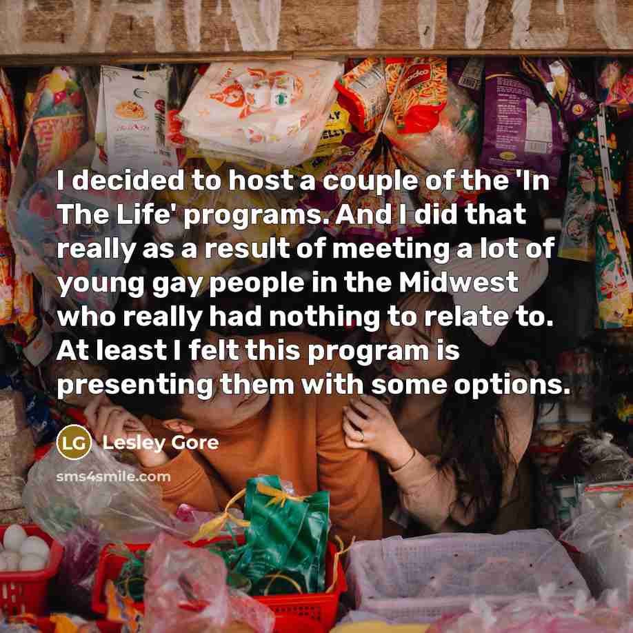 “I decided to host a couple of the 'In The…” quote by Lesley Gore