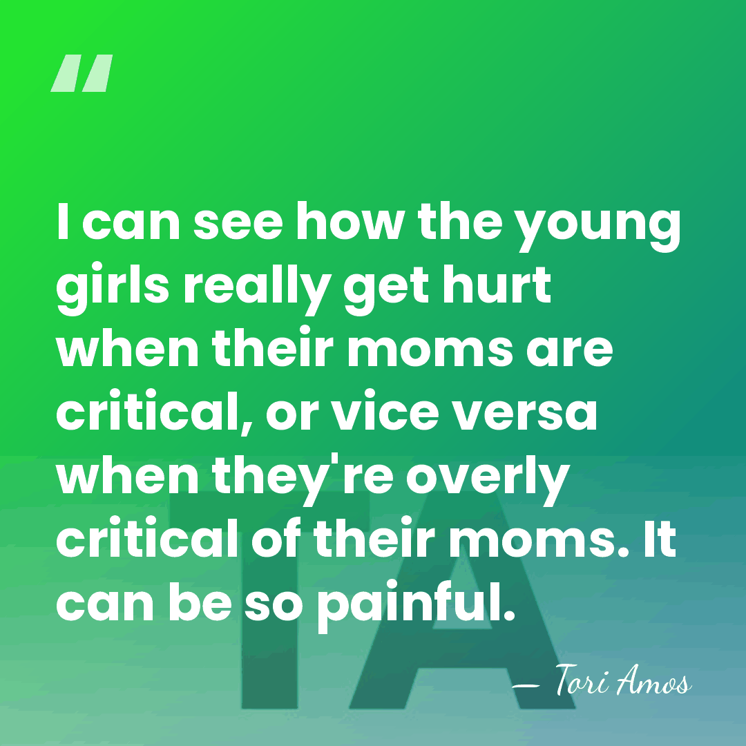 I can see how the young girls really get hurt when their&hellip; - Tori Amos