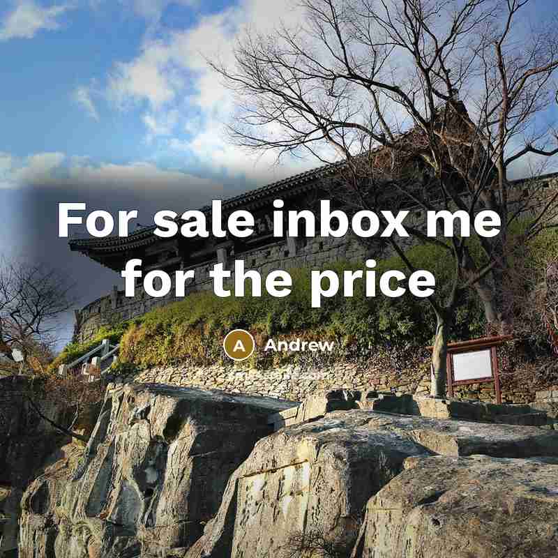 “For sale inbox me for the price…” quote by Andrew
