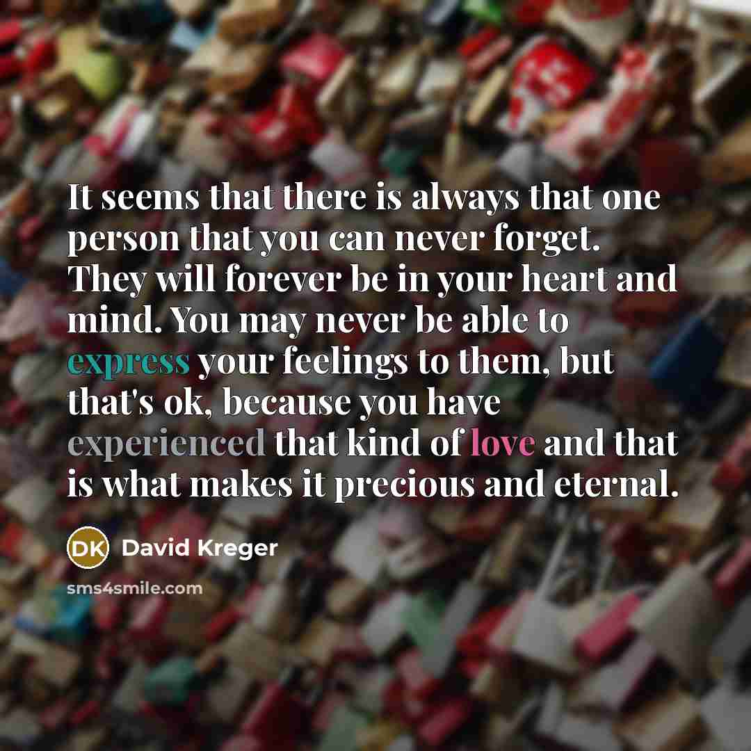 “It seems that there is always that one person that…” quote by David Kreger