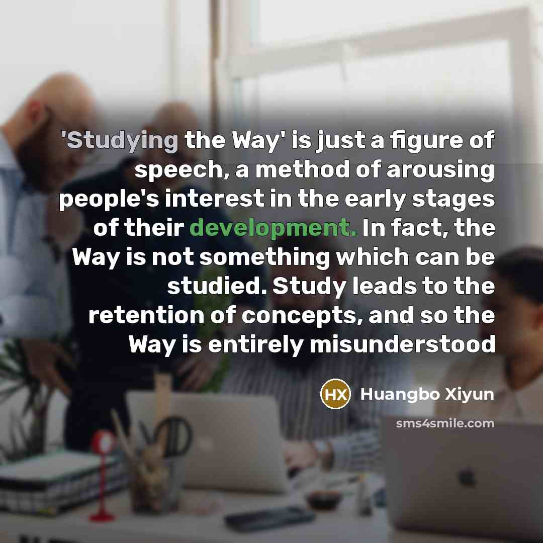 “'Studying the Way' is just a figure of speech, a…” quote by Huangbo Xiyun