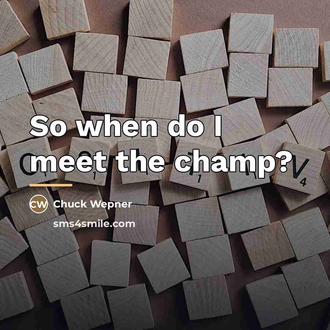 “So when do I meet the champ?…” quote by Chuck Wepner