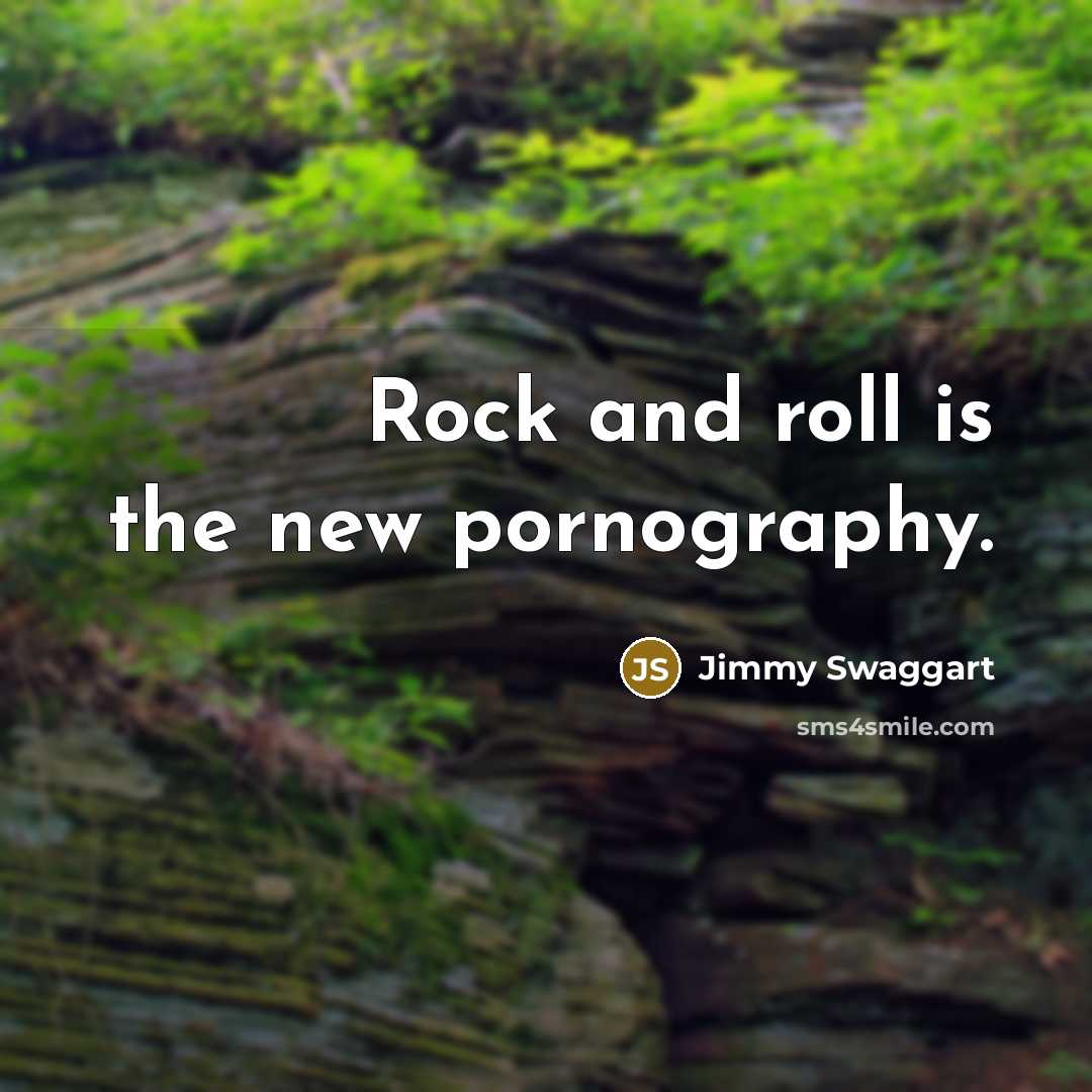 “Rock and roll is the new pornography.…” quote by Jimmy Swaggart