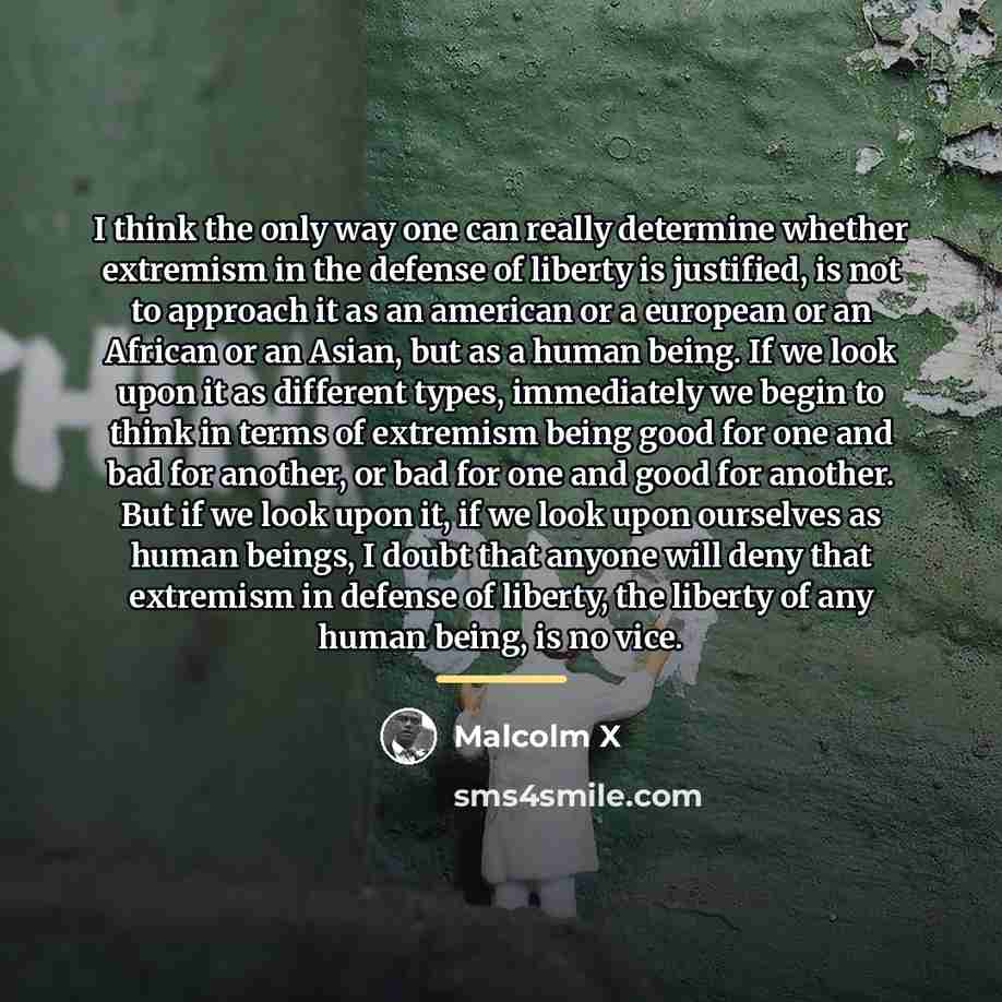 “I think the only way one can really determine whether…” quote by Malcolm X