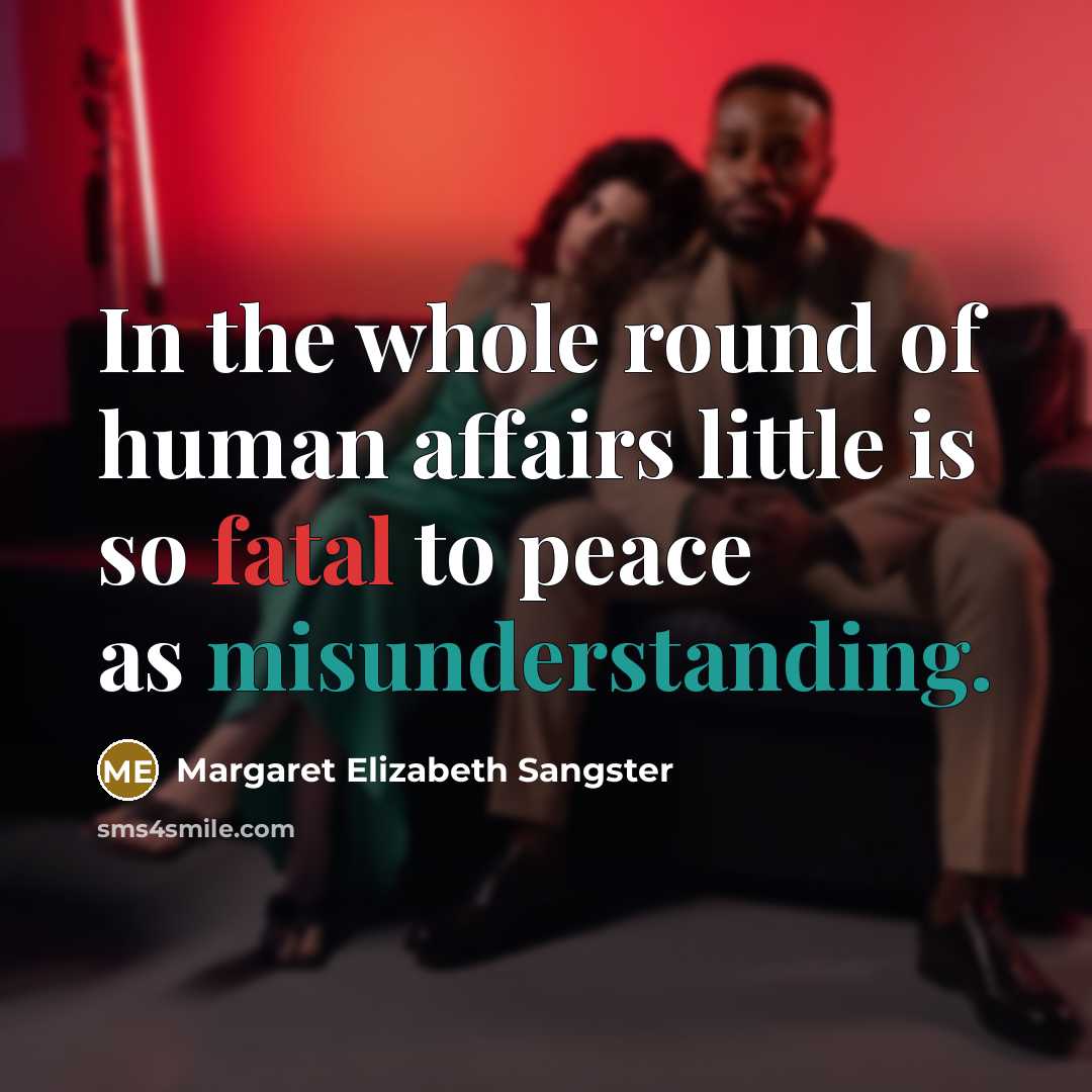 “In the whole round of human affairs little is so…” quote by Margaret Elizabeth Sangster