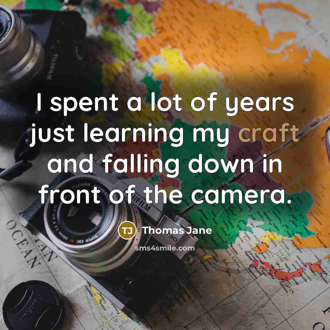 “I spent a lot of years just learning my craft…” quote by Thomas Jane