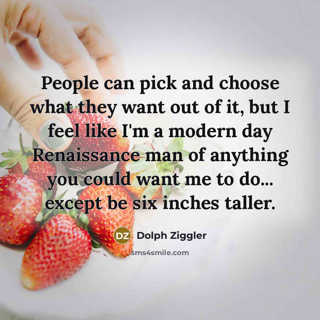 “People can pick and choose what they want out of…” quote by Dolph Ziggler