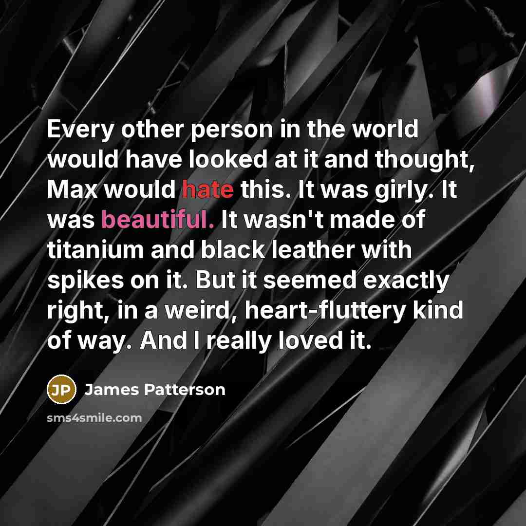 “Every other person in the world would have looked at…” quote by James Patterson