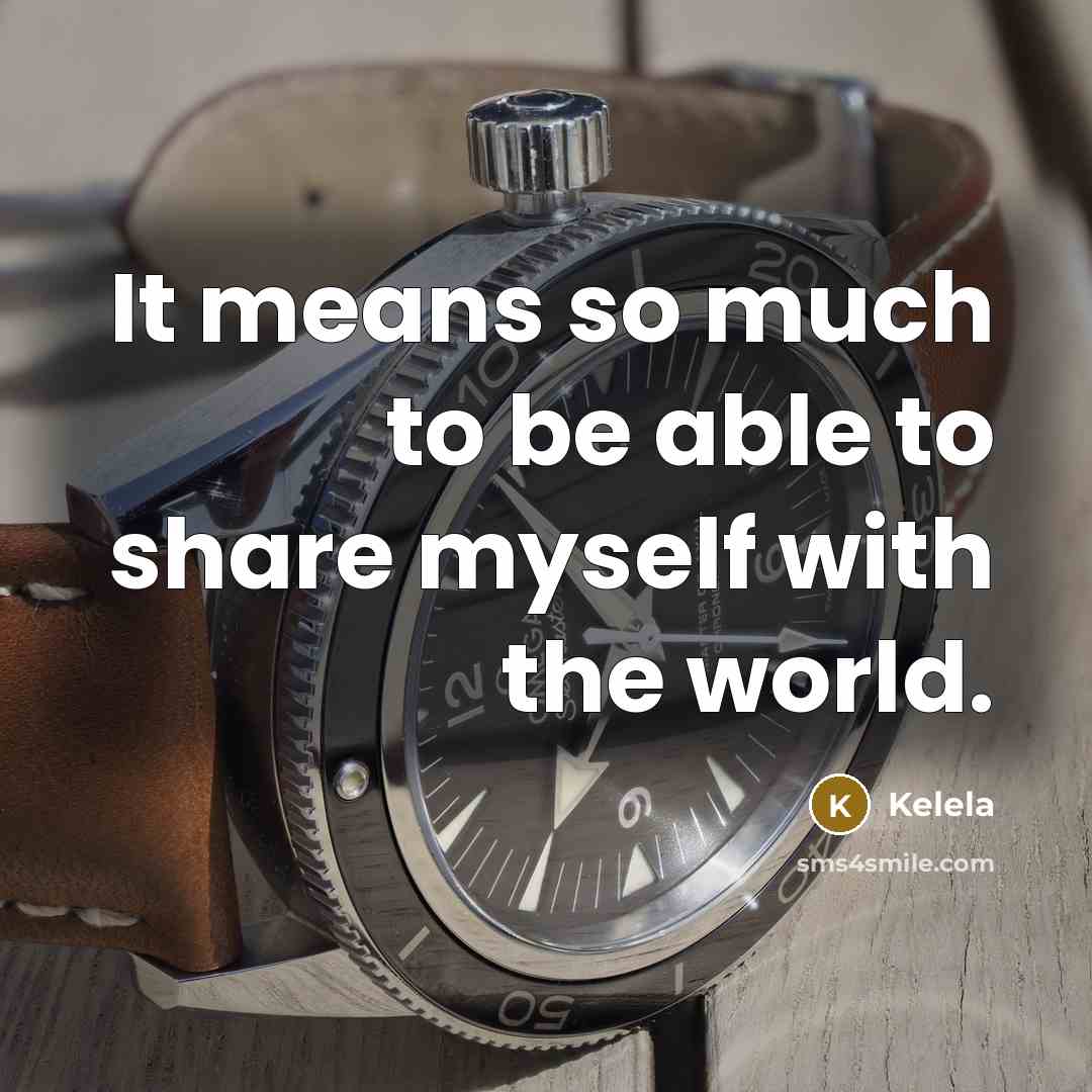 “It means so much to be able to share myself with the world.” quote by Kelela