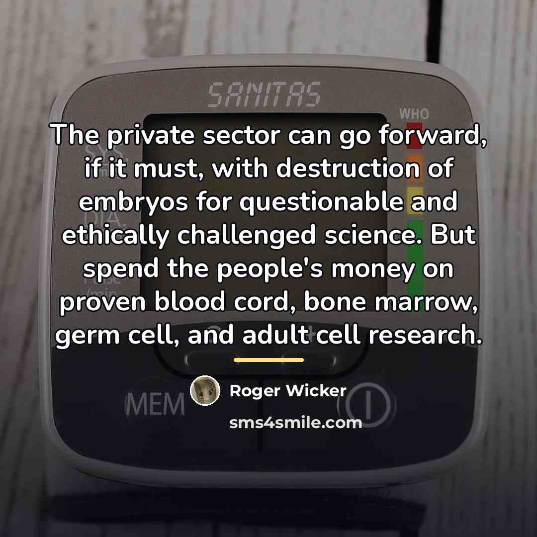 “The private sector can go forward, if it must, with…” quote by Roger Wicker