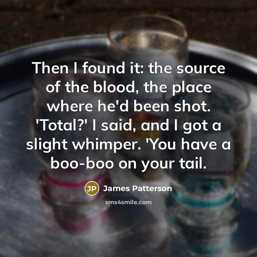 “Then I found it: the source of the blood, the…” quote by James Patterson