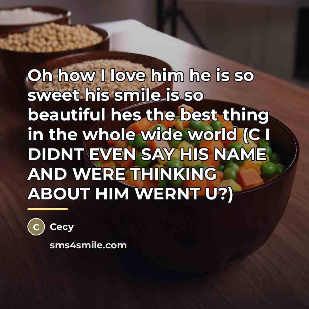 “Oh how I love him he is so sweet his…” quote by Cecy