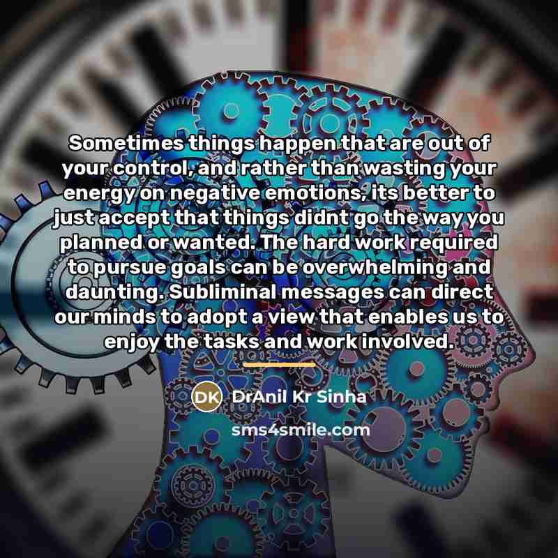 “Sometimes things happen that are out of your control, and…” quote by DrAnil Kr Sinha