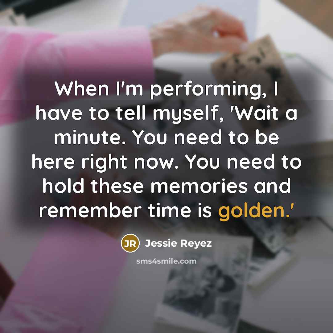 “When I'm performing, I have to tell myself, 'Wait a…” quote by Jessie Reyez
