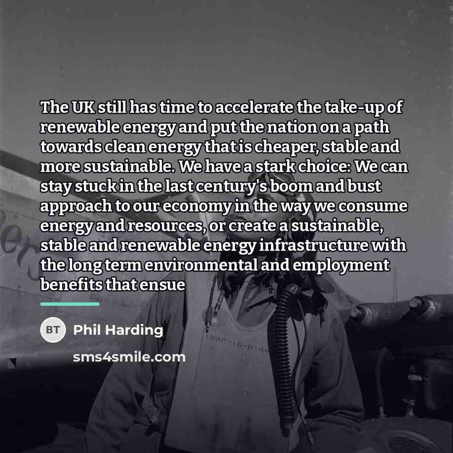 “The UK still has time to accelerate the take-up of…” quote by Phil Harding