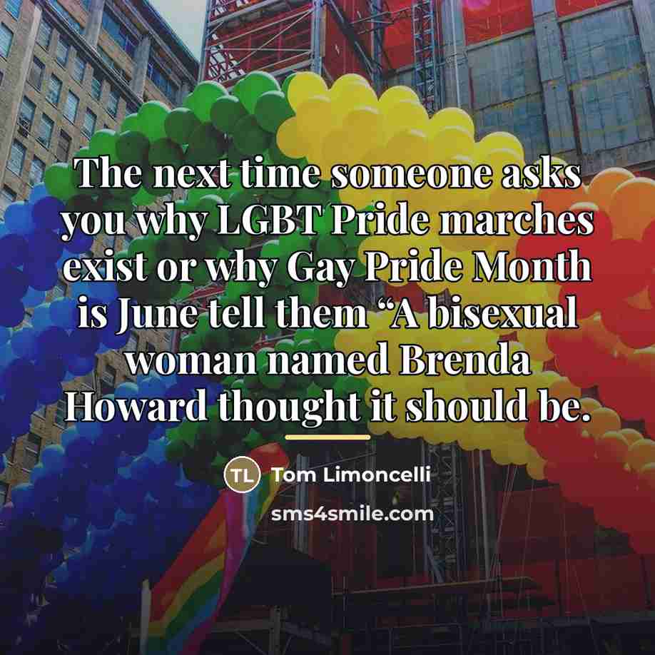 “The next time someone asks you why LGBT Pride marches…” quote by Tom Limoncelli