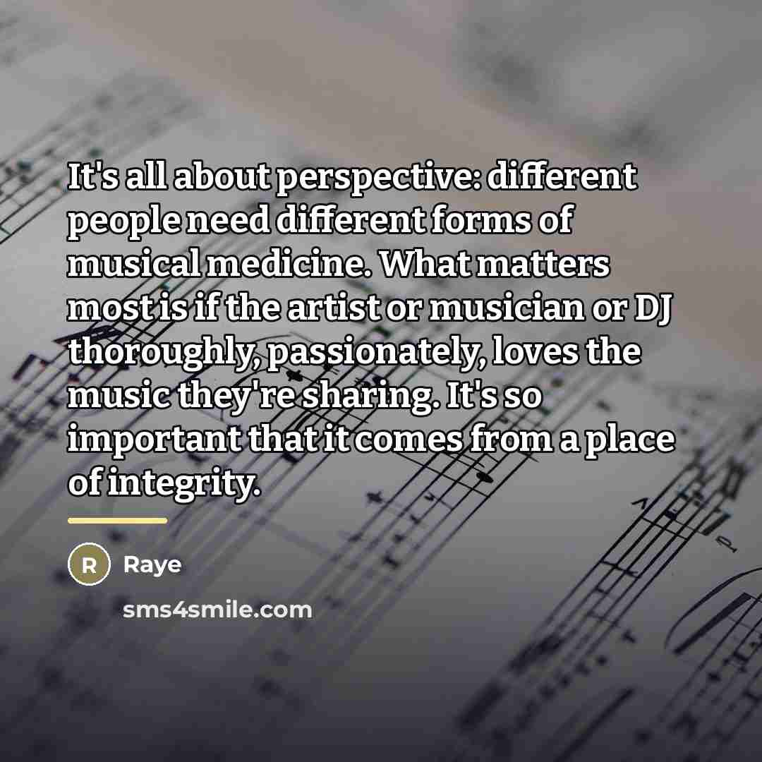 “It's all about perspective: different people need different forms of…” quote by Raye