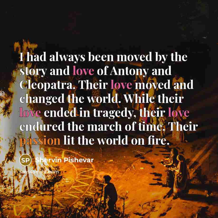 “I had always been moved by the story and love…” quote by Shervin Pishevar