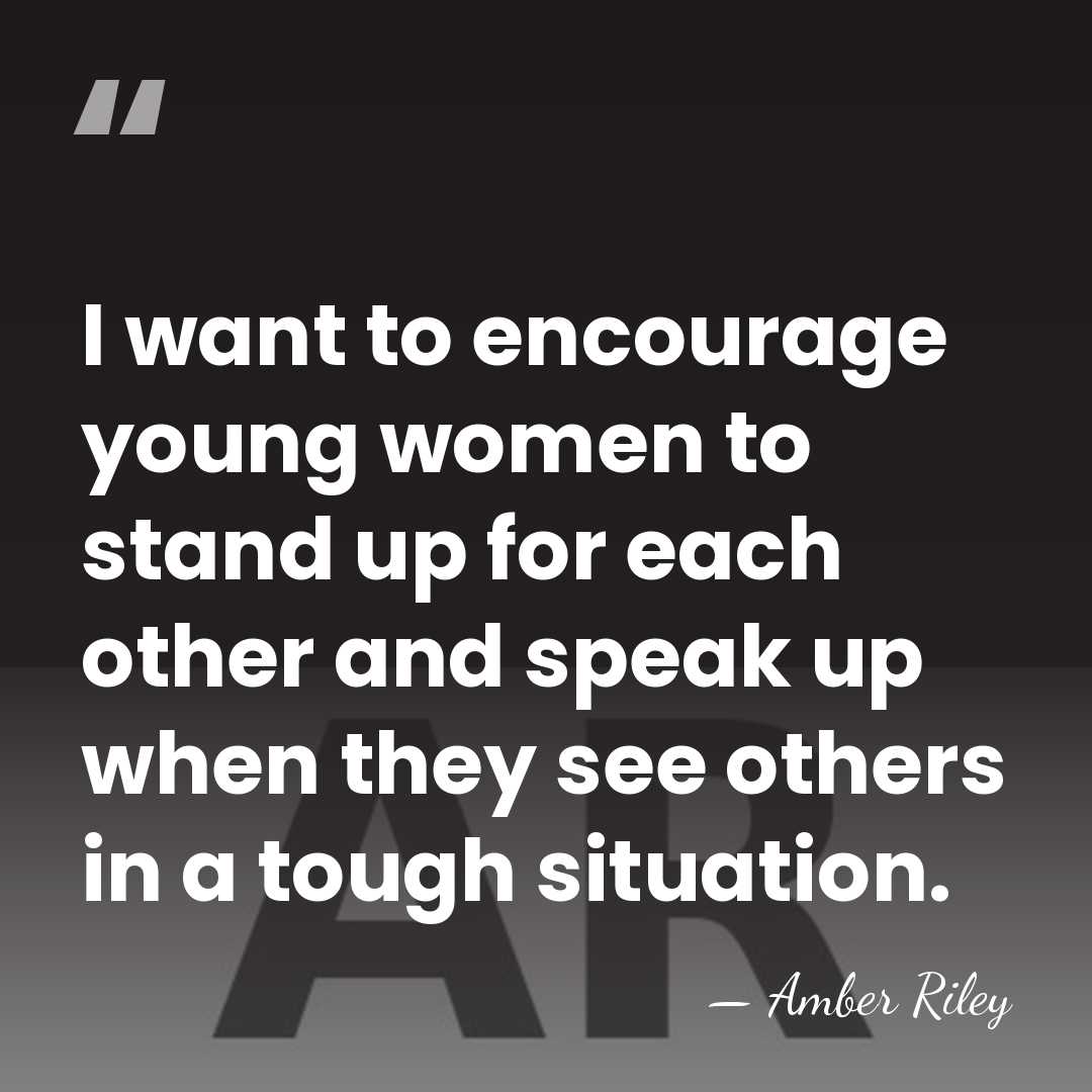 I want to encourage young women to stand up for each other&hellip; - Amber Riley
