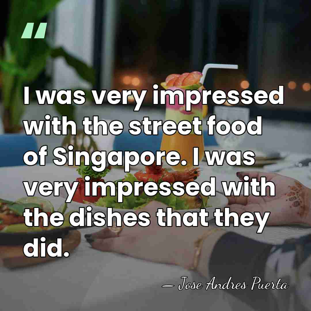 I was very impressed with the street food of Singapore. I was&hellip; - Jose Andres Puerta