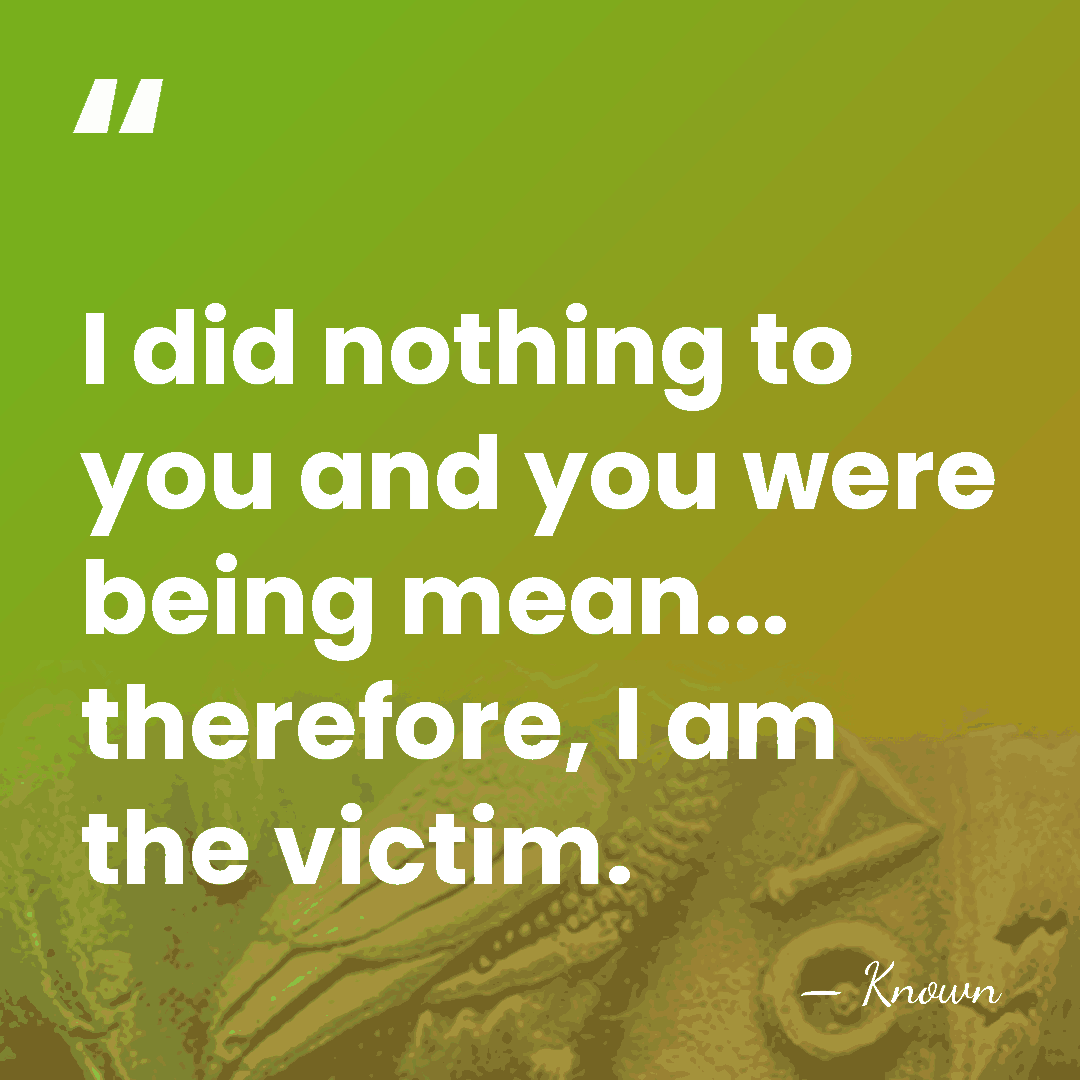 I did nothing to you and you were being mean... therefore, I&hellip; - Known