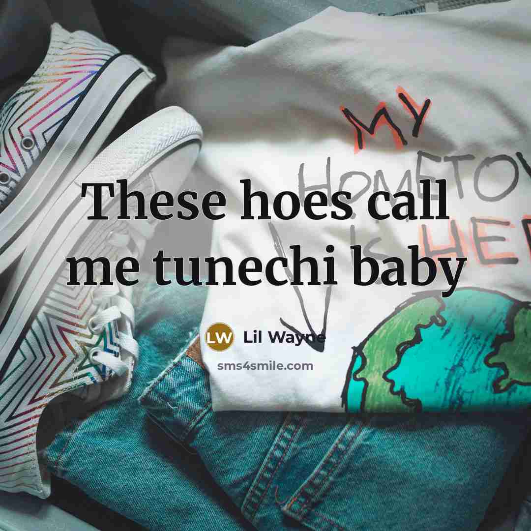 “These hoes call me tunechi baby…” quote by Lil Wayne