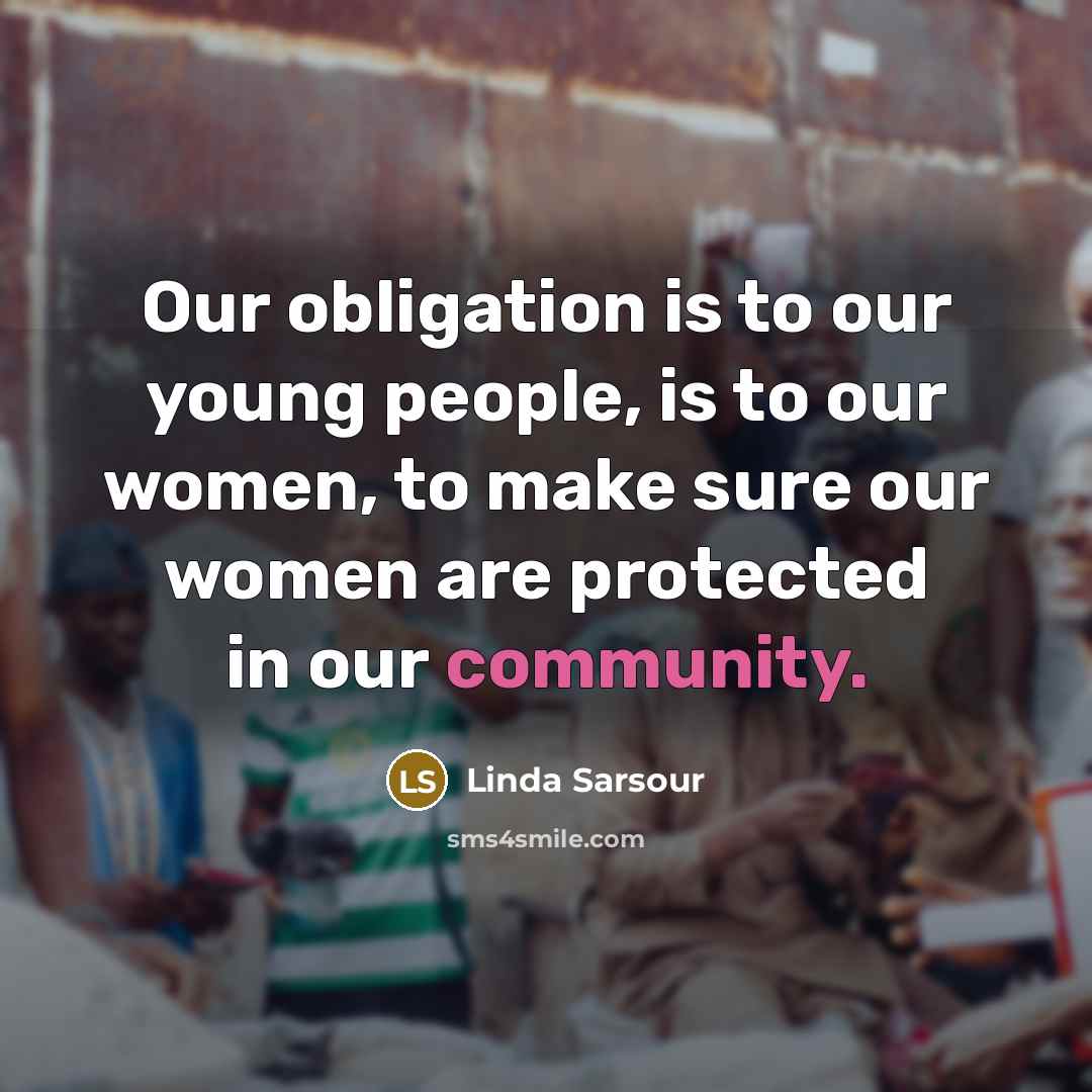 “Our obligation is to our young people, is to our…” quote by Linda Sarsour