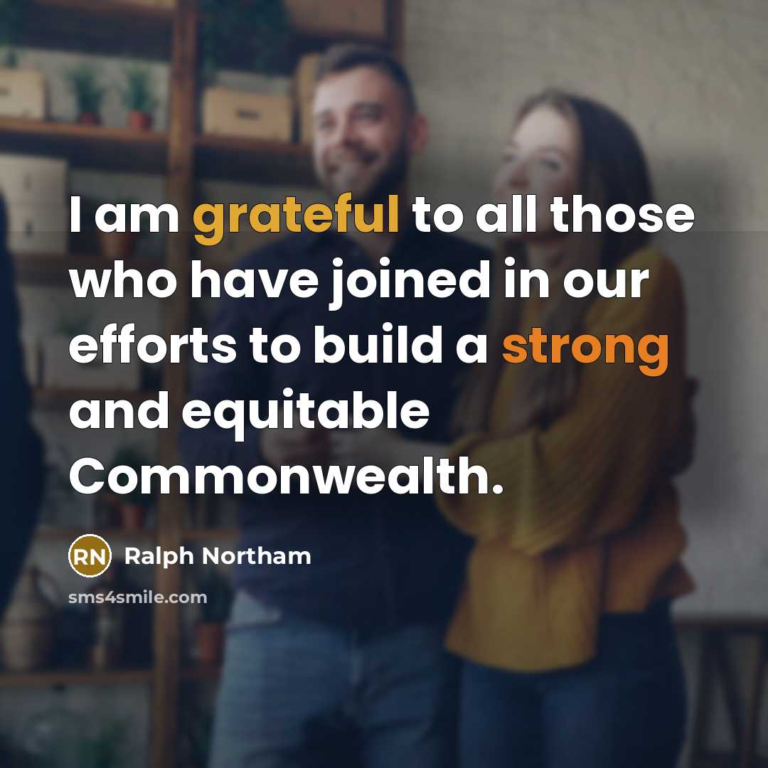 “I am grateful to all those who have joined in…” quote by Ralph Northam