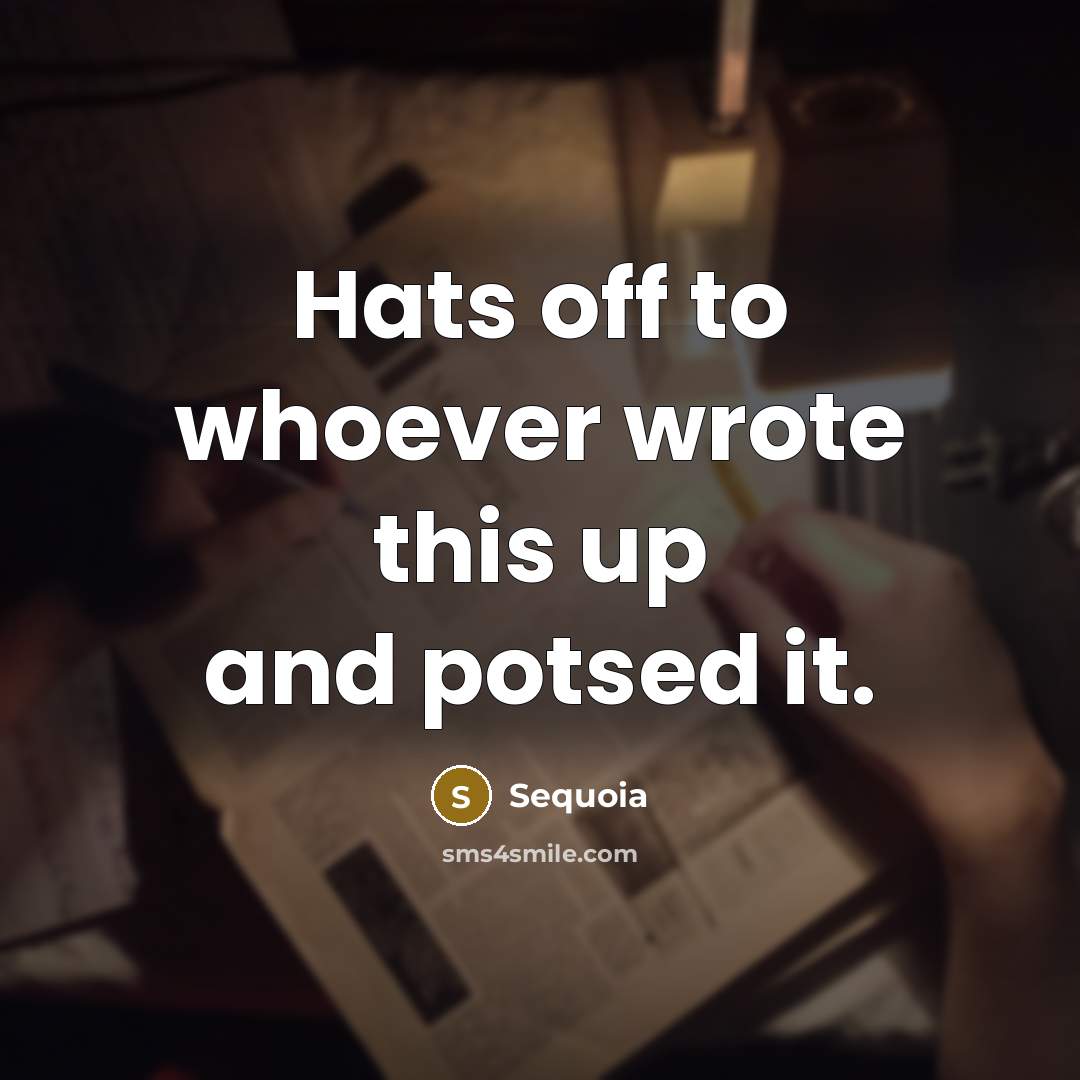 “Hats off to whoever wrote this up and potsed it.…” quote by Sequoia