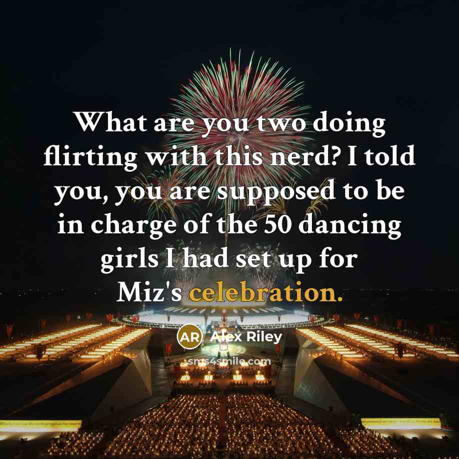 “What are you two doing flirting with this nerd? I…” quote by Alex Riley