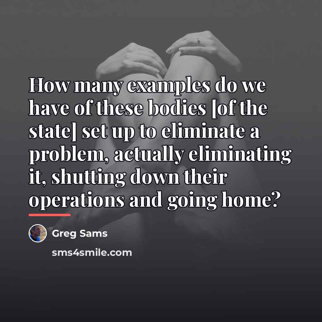 “How many examples do we have of these bodies [of…” quote by Greg Sams