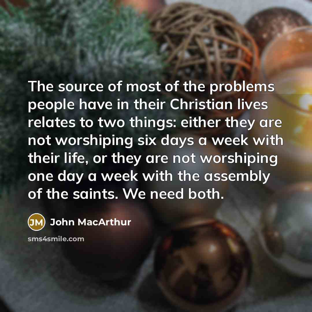 “The source of most of the problems people have in…” quote by John Macarthur