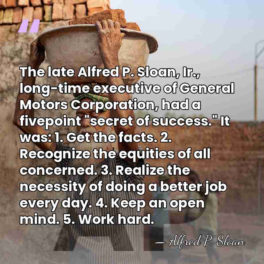 The late Alfred P. Sloan, Ir., long-time executive of General Motors Corporation,&hellip; - Alfred P. Sloan
