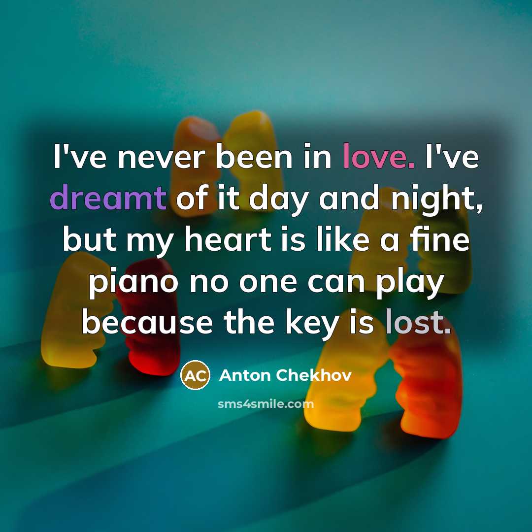 “I've never been in love. I've dreamt of it day…” quote by Anton Chekhov