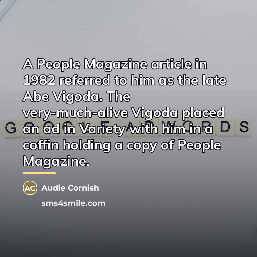 “A People Magazine article in 1982 referred to him as…” quote by Audie Cornish